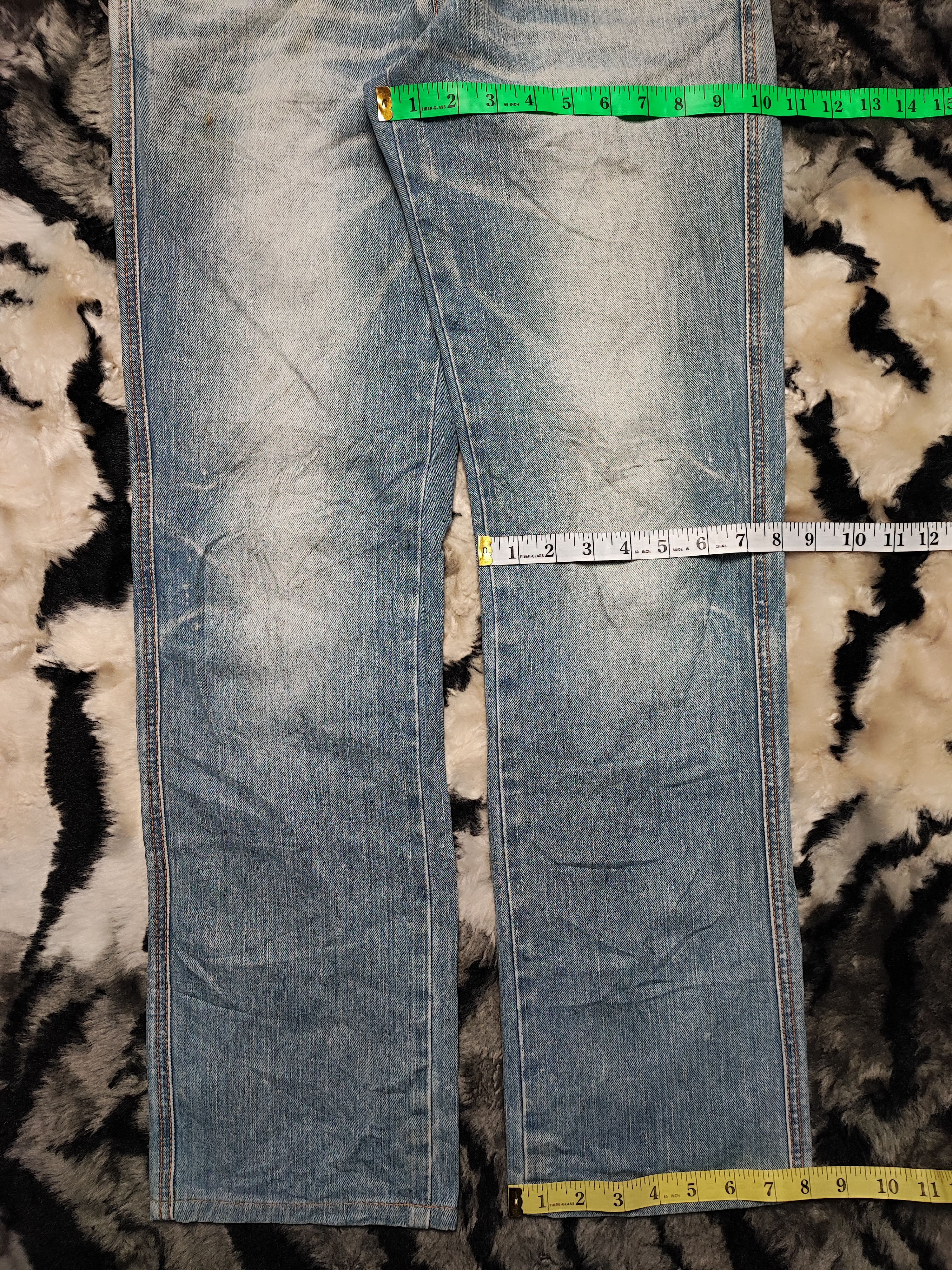 Edwin × Japanese Brand Edwin Blue Trip Punk Distressed Jeans Size US 31 - 6 Thumbnail