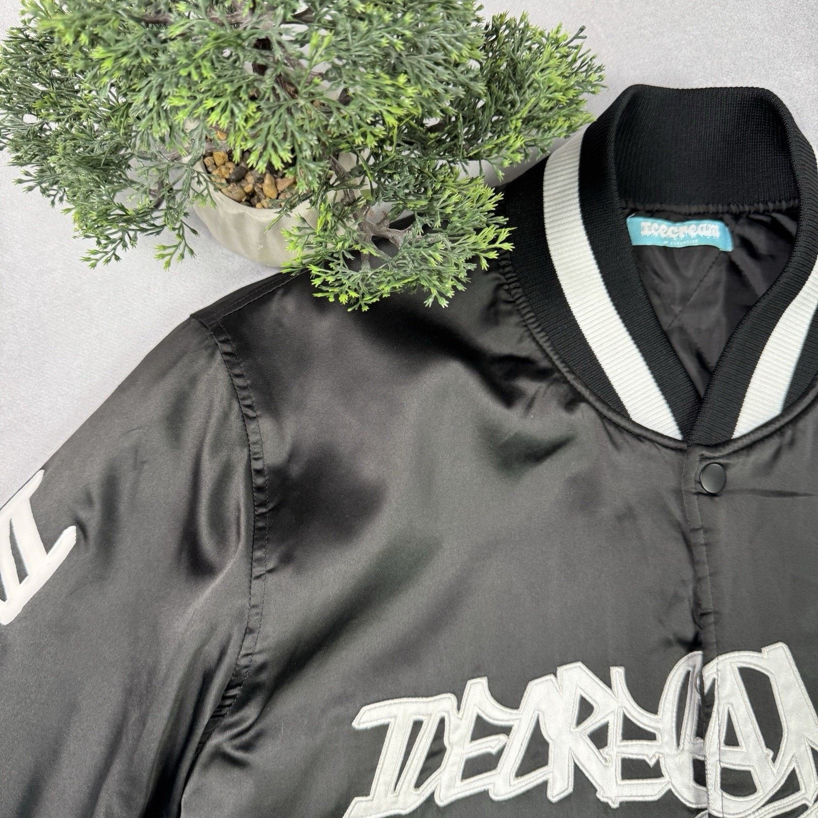 Icecream Icecream X Jun Inagawa Varsity Jacket Size M Black Bomber Size US M / EU 48-50 / 2 - 2 Thumbnail