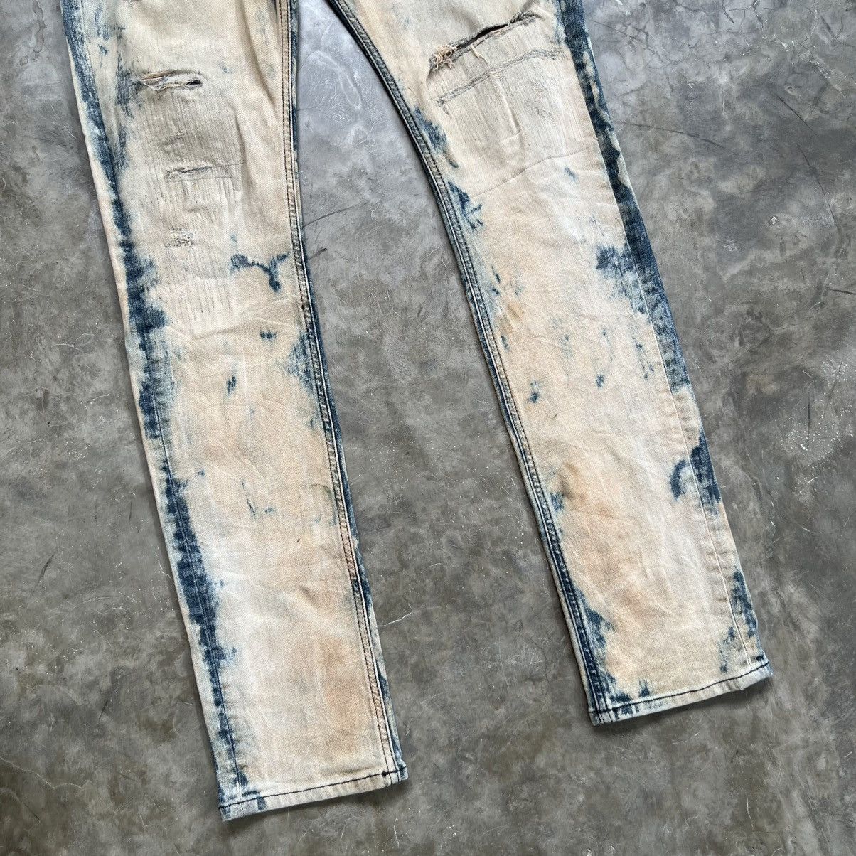 Kapital 2000s Buckaroo Kapital Style Boro Acid Wash Distressed Jeans Size US 31 - 5 Thumbnail