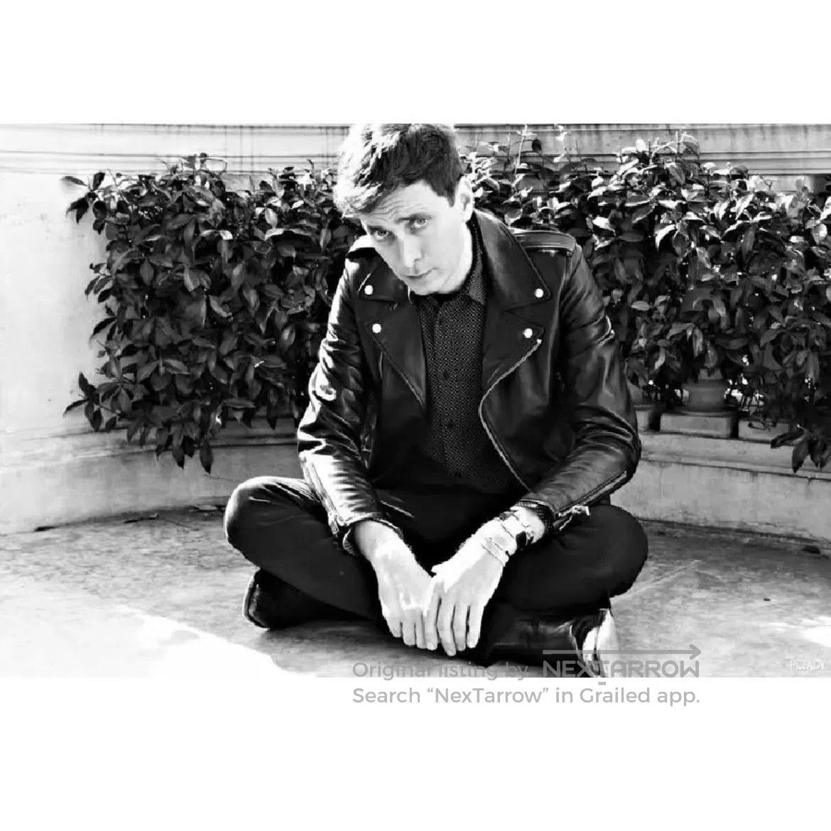 Saint Laurent Paris Black Leather Biker Jacket. Size US M / EU 48-50 / 2 - 8 Thumbnail