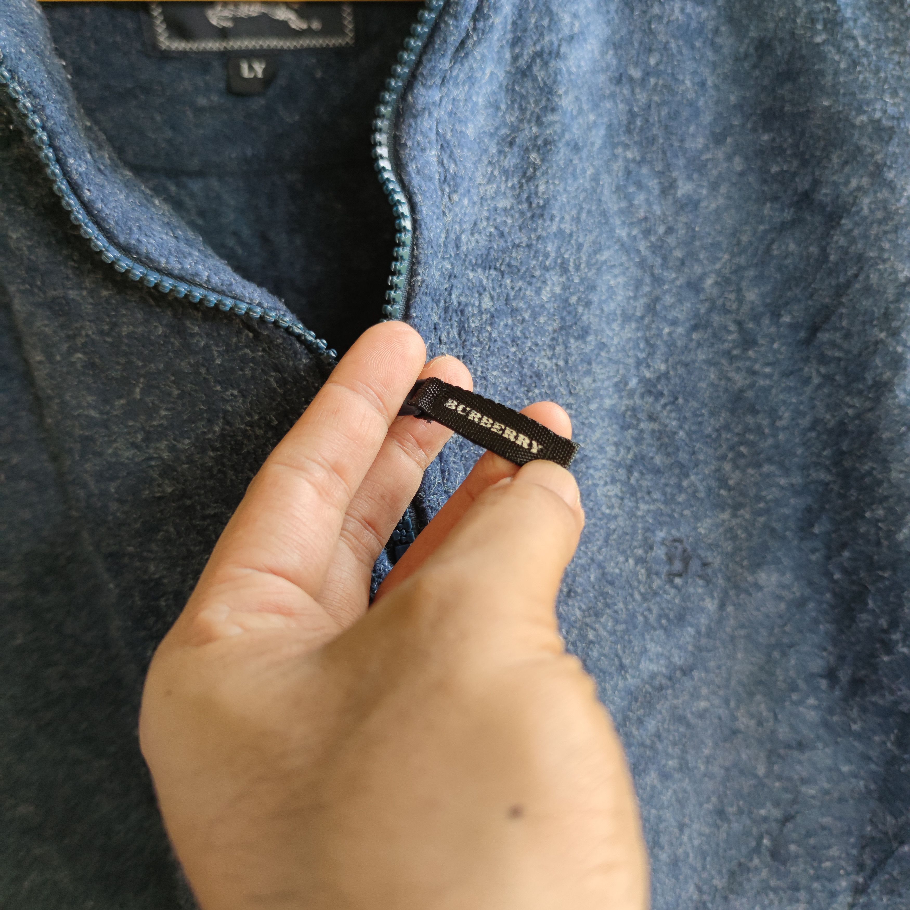 Burberry × Vintage VINTAGE BURBERRYS HALF ZIPPER FLEECE JUMPER Size US L / EU 52-54 / 3 - 7 Thumbnail