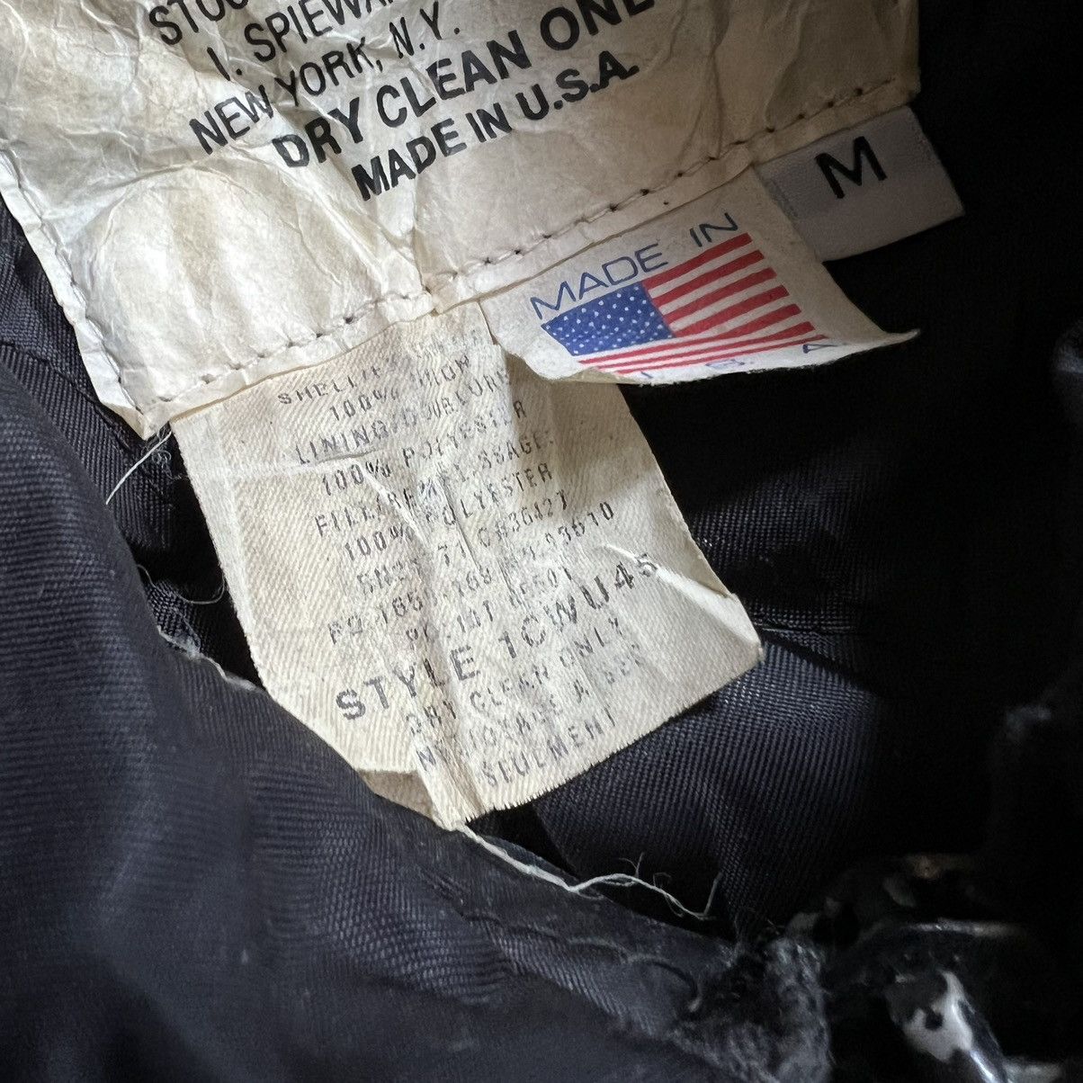 90s SPIEWAK CPW-45 Vintage Flight Jacket USA ex MA-1 Top Gun
