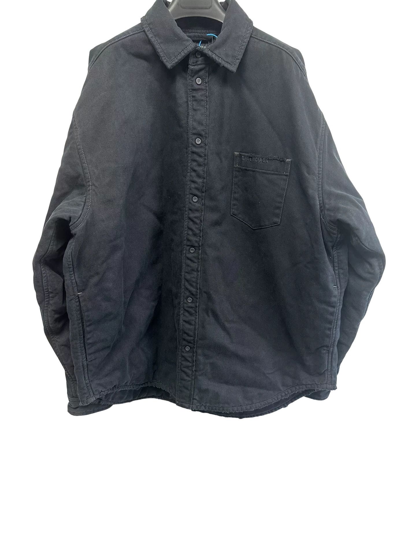 Balenciaga Balenciaga Black Cotton Button Up Shirt XS Size US XS / EU 42 / 0 - 1 Thumbnail