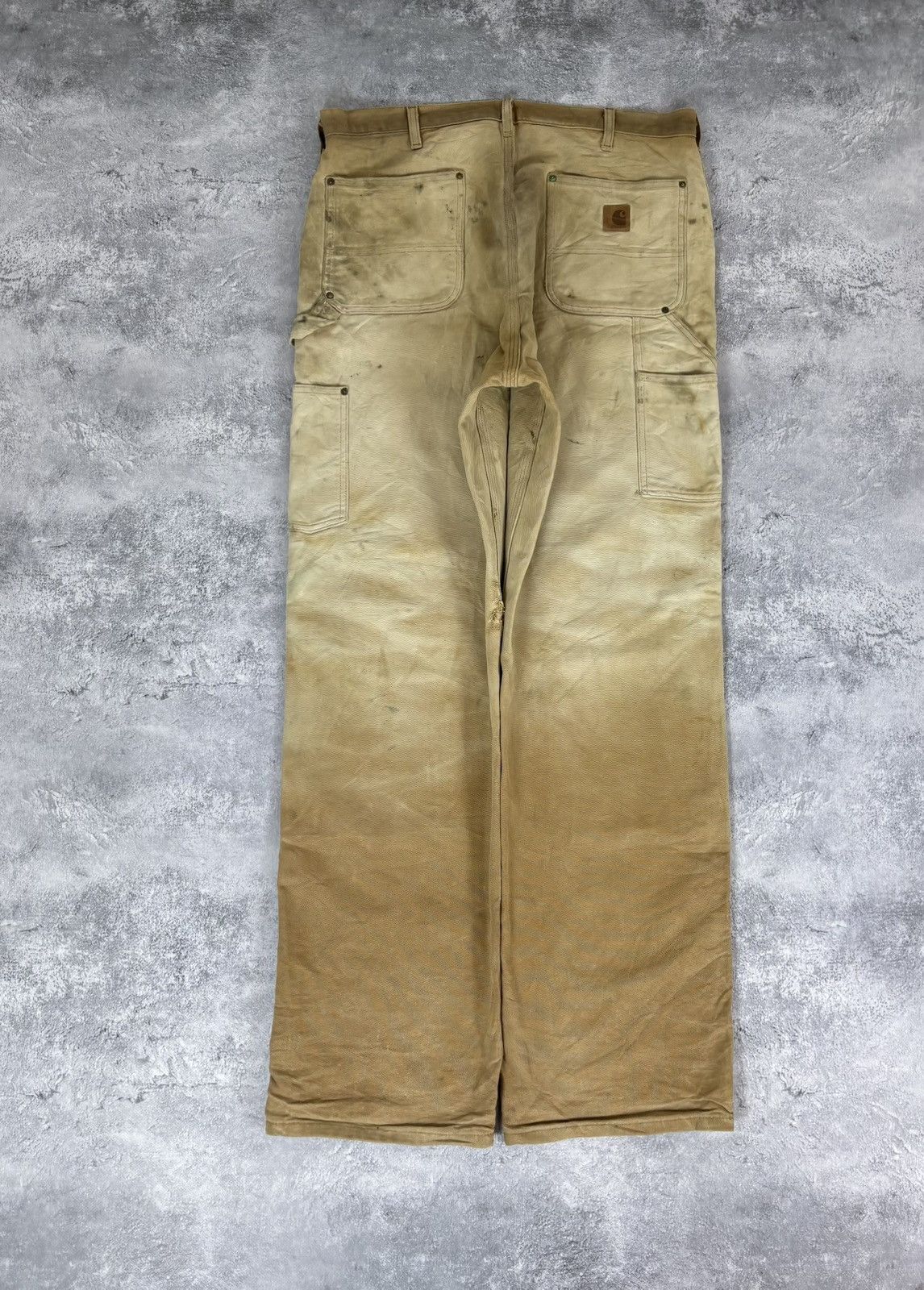Carhartt Carhartt Men’s Double Knee Pants Jeans Faded USA Workwear Size US 36 / EU 52 - 2 Thumbnail