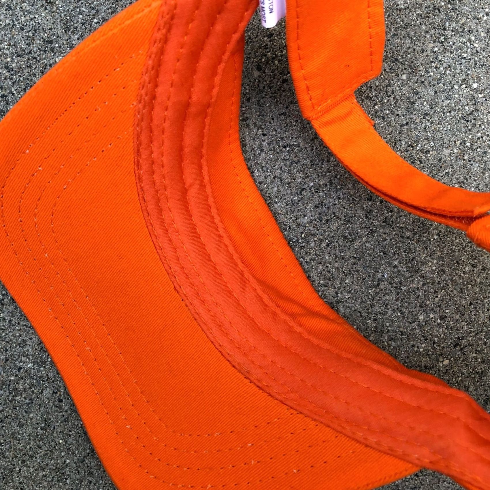 Vintage AMAZON GO Visor Hat Men's One Size Adjustable Cap Orange 100% Cotton Size ONE SIZE - 4 Thumbnail