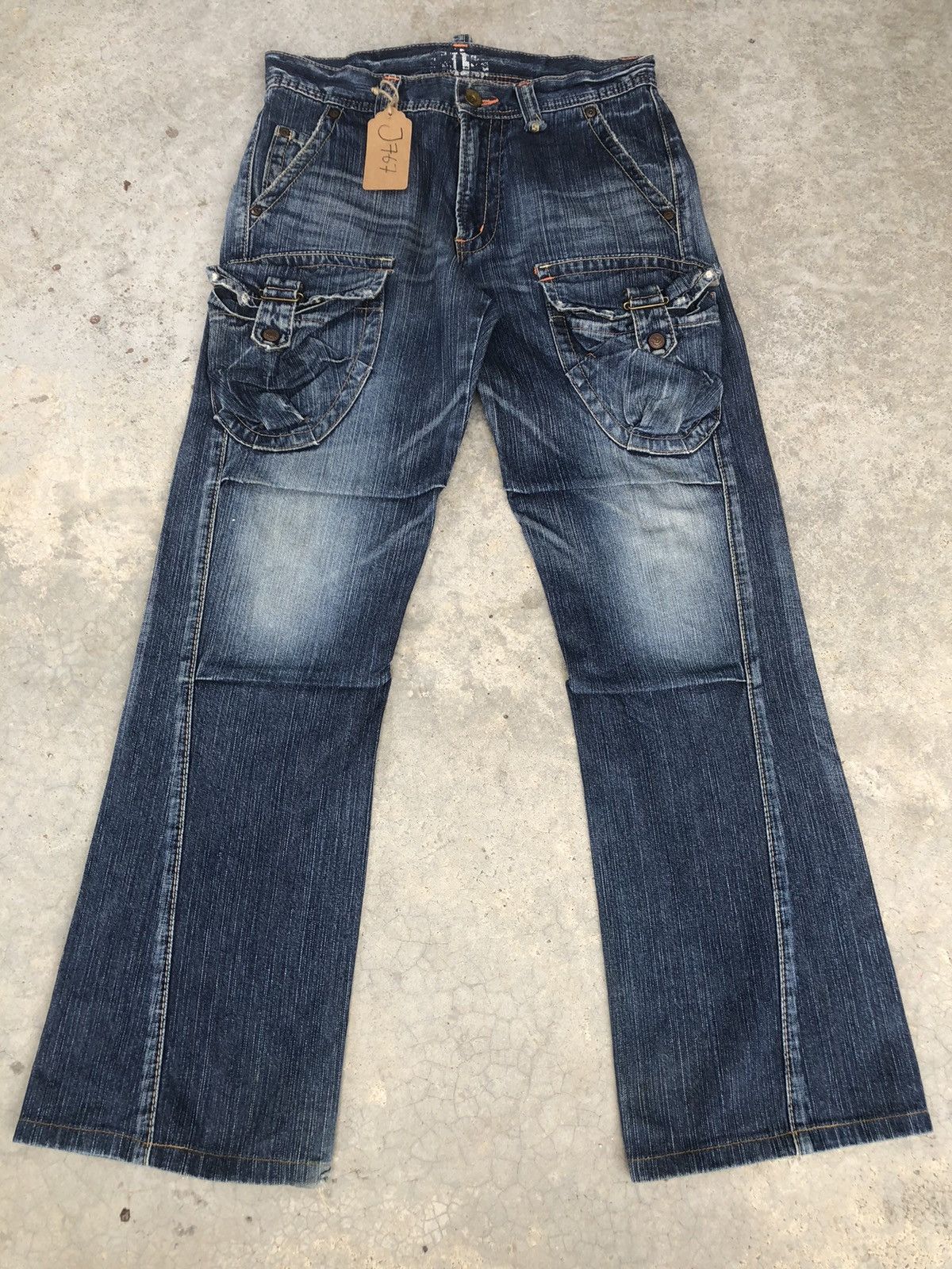 If Six Was Nine Flare Jeans Edwin Distressed Jeans Cargo Pants Size US 32 / EU 48 - 1 Thumbnail