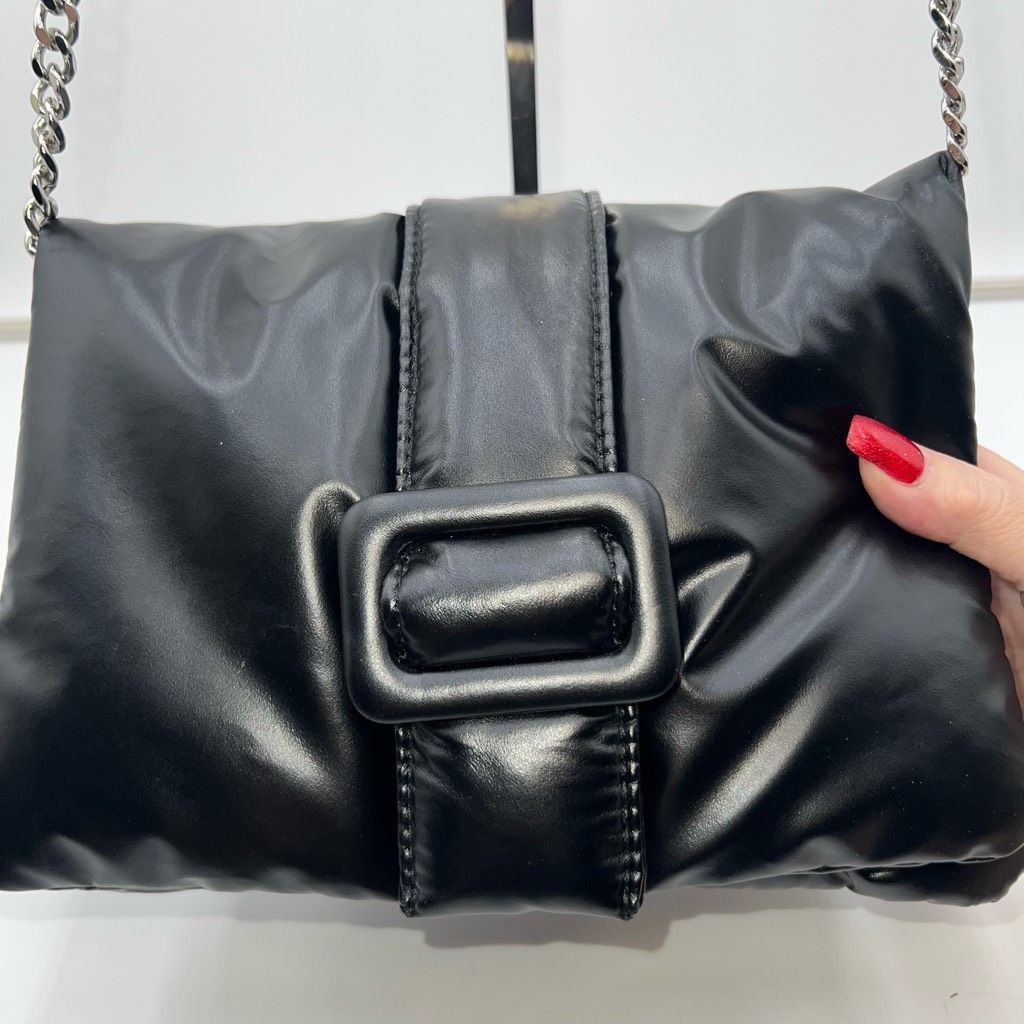 Zara Zara Polyurethane Pillow Buckle Crossbody Bag Size ONE SIZE - 3 Thumbnail