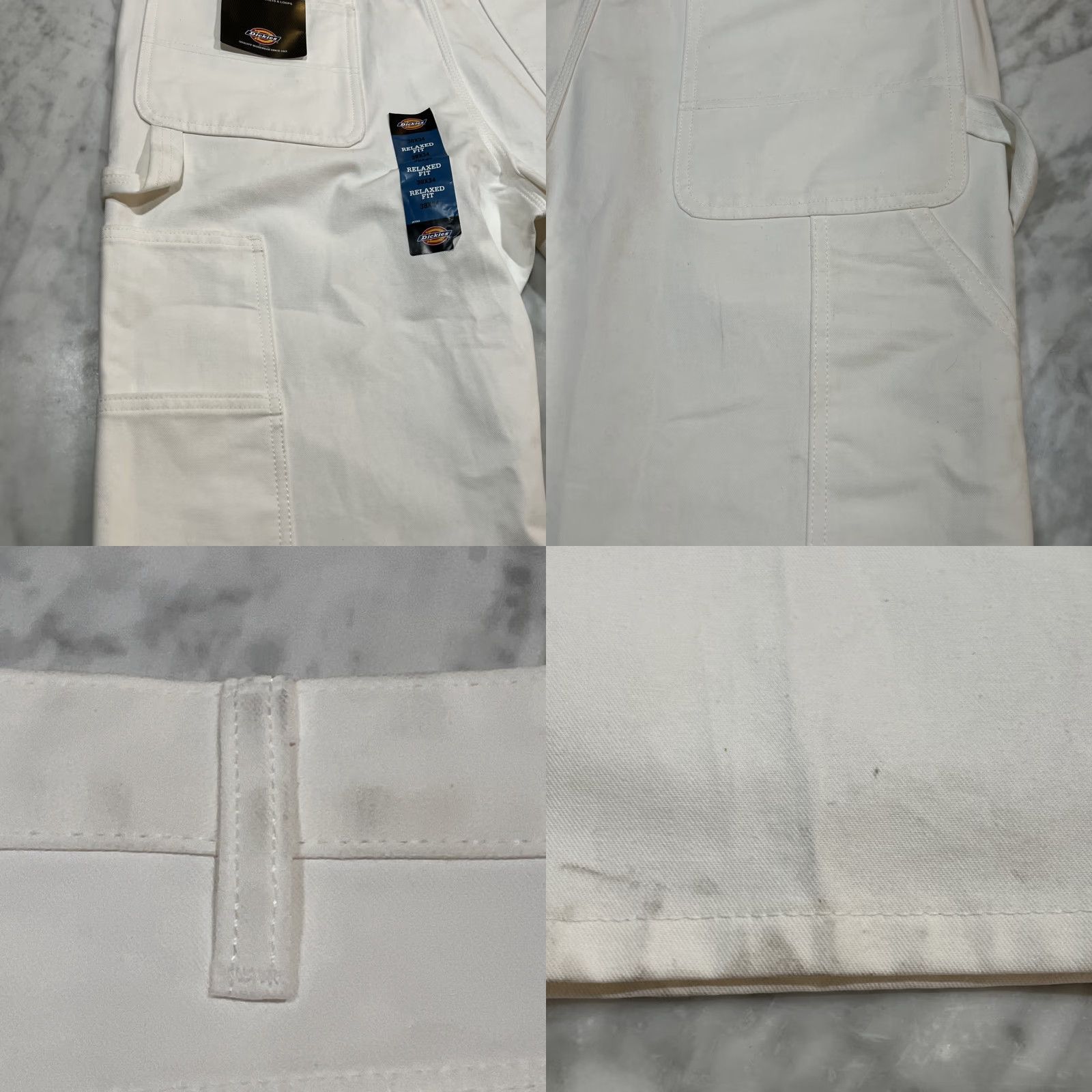 Dickies Dickies Utility Pant Relaxed Fit Men 38x34 White Pockets & Loops Cargo NWT Size US 38 / EU 54 - 8 Thumbnail