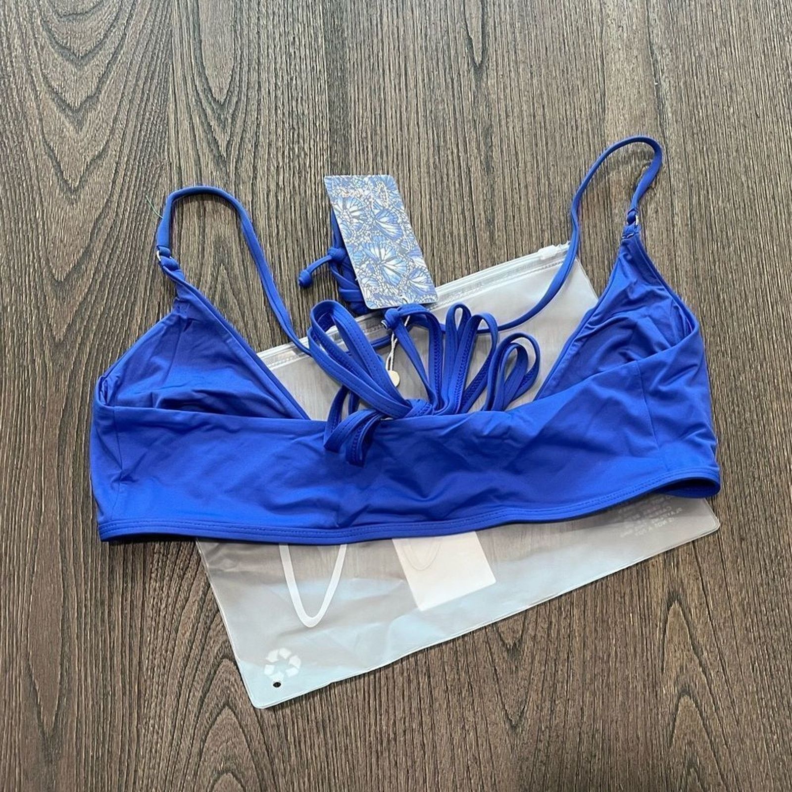 Vintage NWT Toluca Amina Bikini Top Waist Wrap Triangle Hydra Sz XS Size ONE SIZE - 6 Thumbnail