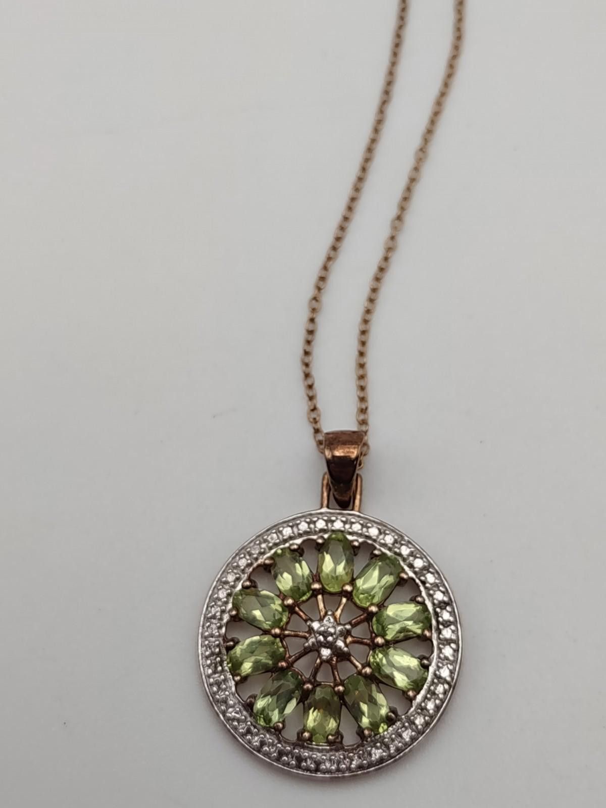 Other Ross-Simons 925 R Italy Peridot Sunflower Pendant Necklace Size ONE SIZE - 1 Thumbnail