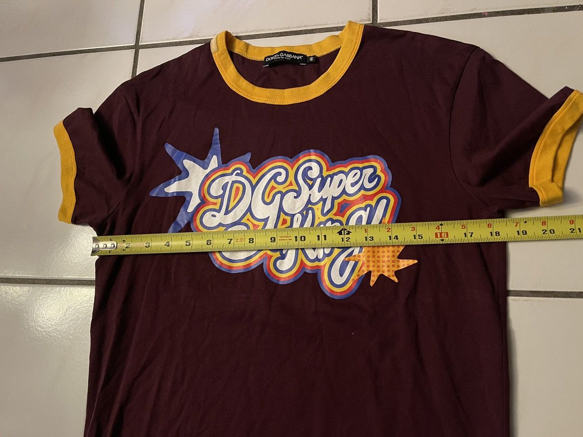 Dolce & Gabbana DOLCE & GABBANA DG Super King Cotton T-Shirt Red Yellow 46 Size US S / EU 44-46 / 1 - 6 Thumbnail