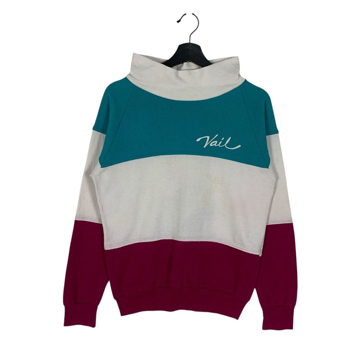 Vintage Vintage Eagle SportWear TurtleNeck MultiStripe Sweatshirt Size US M / EU 48-50 / 2 - 2 Thumbnail