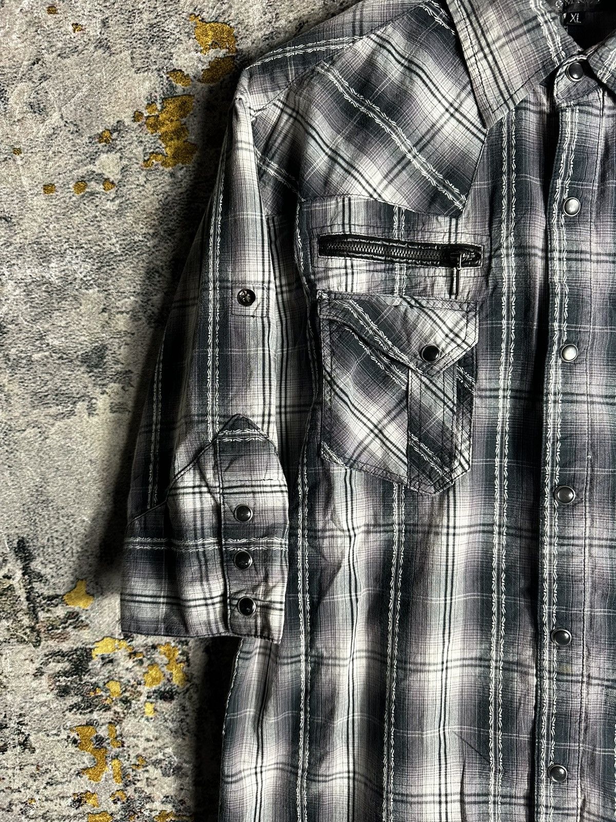 20471120 GOTHIC WESTERN JUNYA WATANABE CDG STYLE BUTTON SHIRT Size US L / EU 52-54 / 3 - 3 Thumbnail