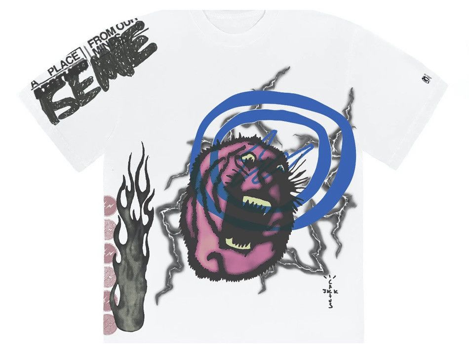 Fragment Design Travis Scott x Fragment Shortsleeve Tee Sz.L Size US L / EU 52-54 / 3 - 1 Thumbnail