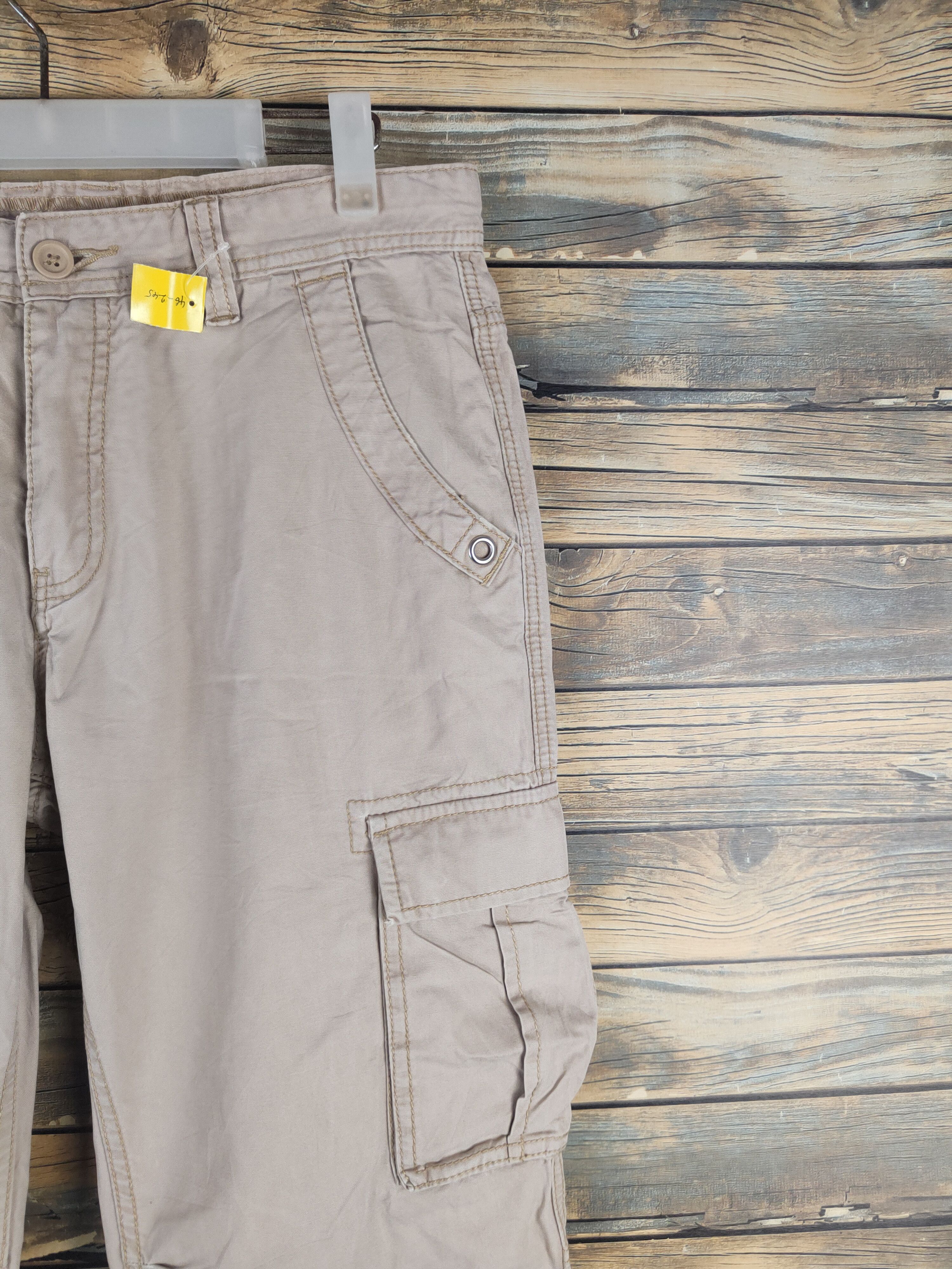 Japanese Brand DL Villand Beige Multipocket Cargo Pants #46-245T Size US 32 / EU 48 - 5 Thumbnail