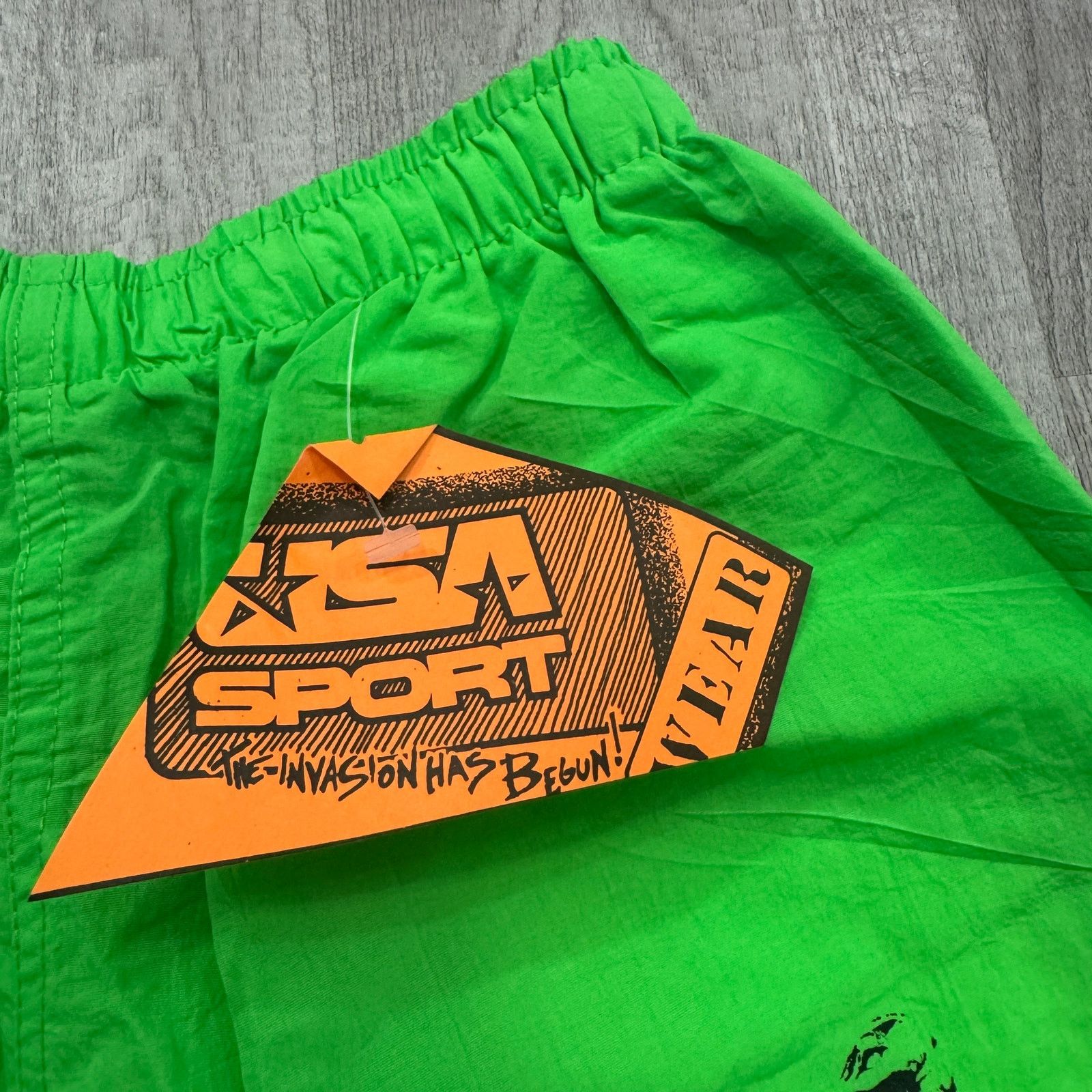 Vintage NEW Vintage USA Sport Surf Shorts Mens Small Green 80s Size US 26 / EU 42 - 5 Thumbnail