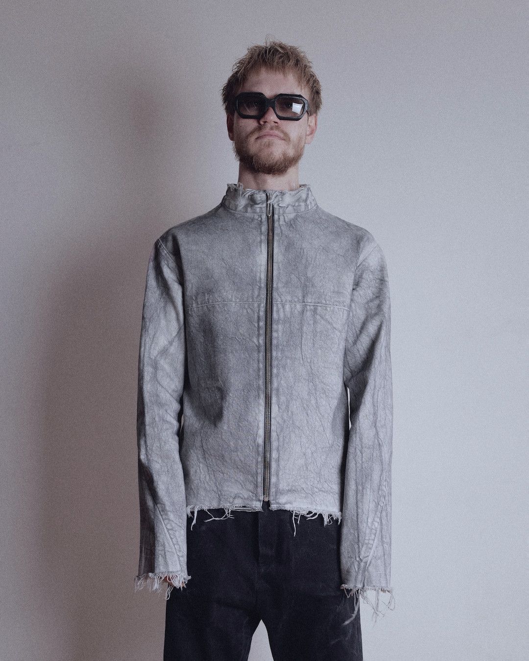 image of Individual Designer Dyed Tailored Jacket 04.02 in Black Dye, Men's (Size Medium)
