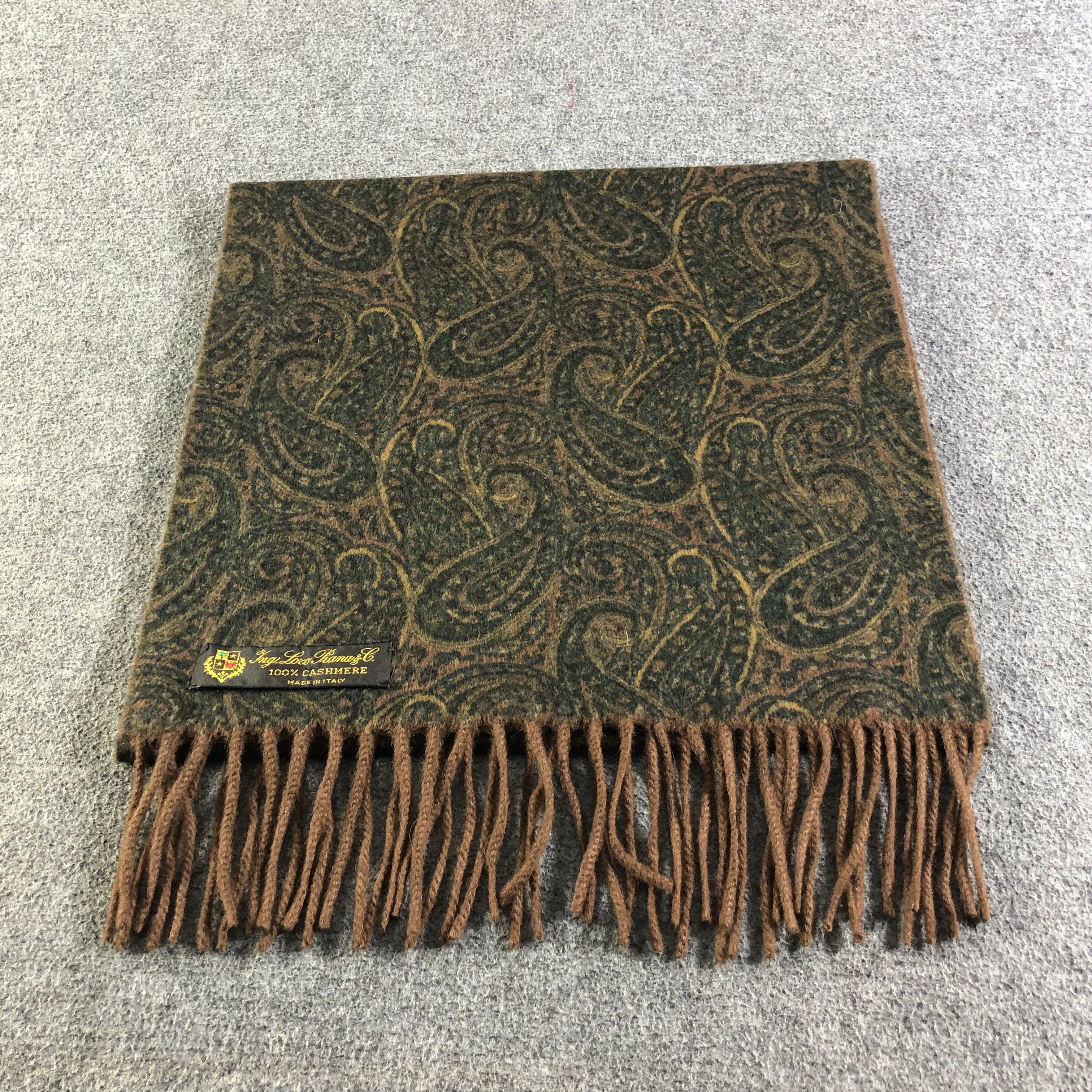 Loro Piana Loro Piana Paisley Cashmere Scarf Muffler Neckgear V2631 Size ONE SIZE - 3 Thumbnail