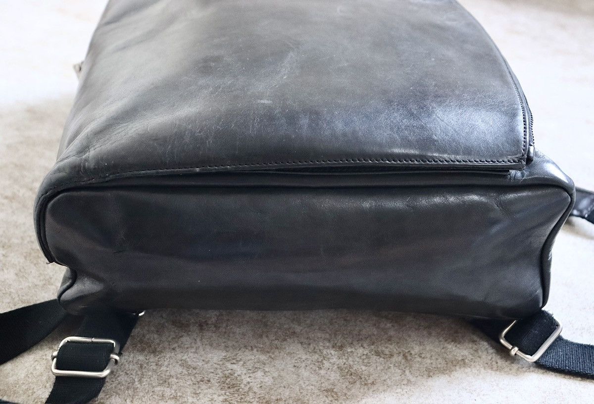 Maison Margiela Maison Martin Margiela Leather Backpack，black Size ONE SIZE - 12 Thumbnail