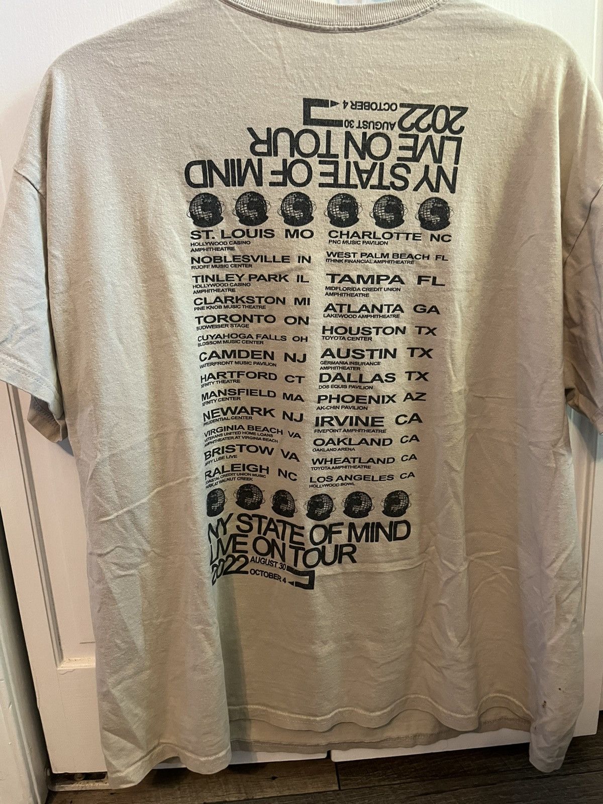 Other Nas State of Mind Tour graphic tee XL Vintage 2022 Size US XL / EU 56 / 4 - 2 Thumbnail