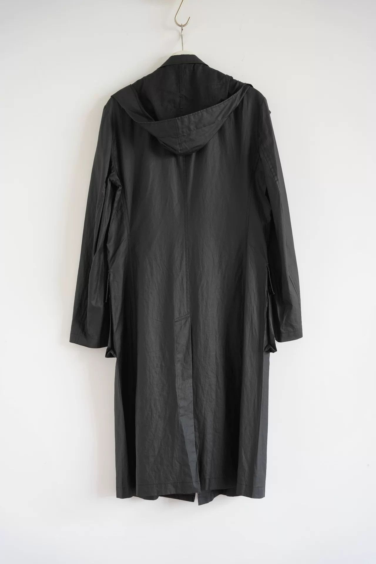Yohji Yamamoto Yohji Yamamoto 08SS Mens Zip Off Hooded Ramie Coat Size US L / EU 52-54 / 3 - 2 Thumbnail