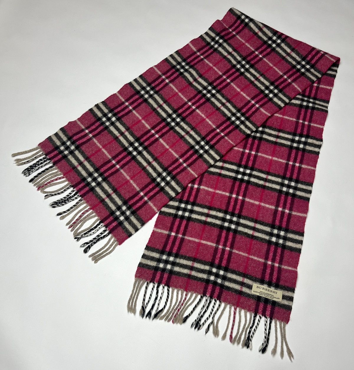 Burberry Burberry Hot Pink Scarf Size ONE SIZE - 4 Thumbnail