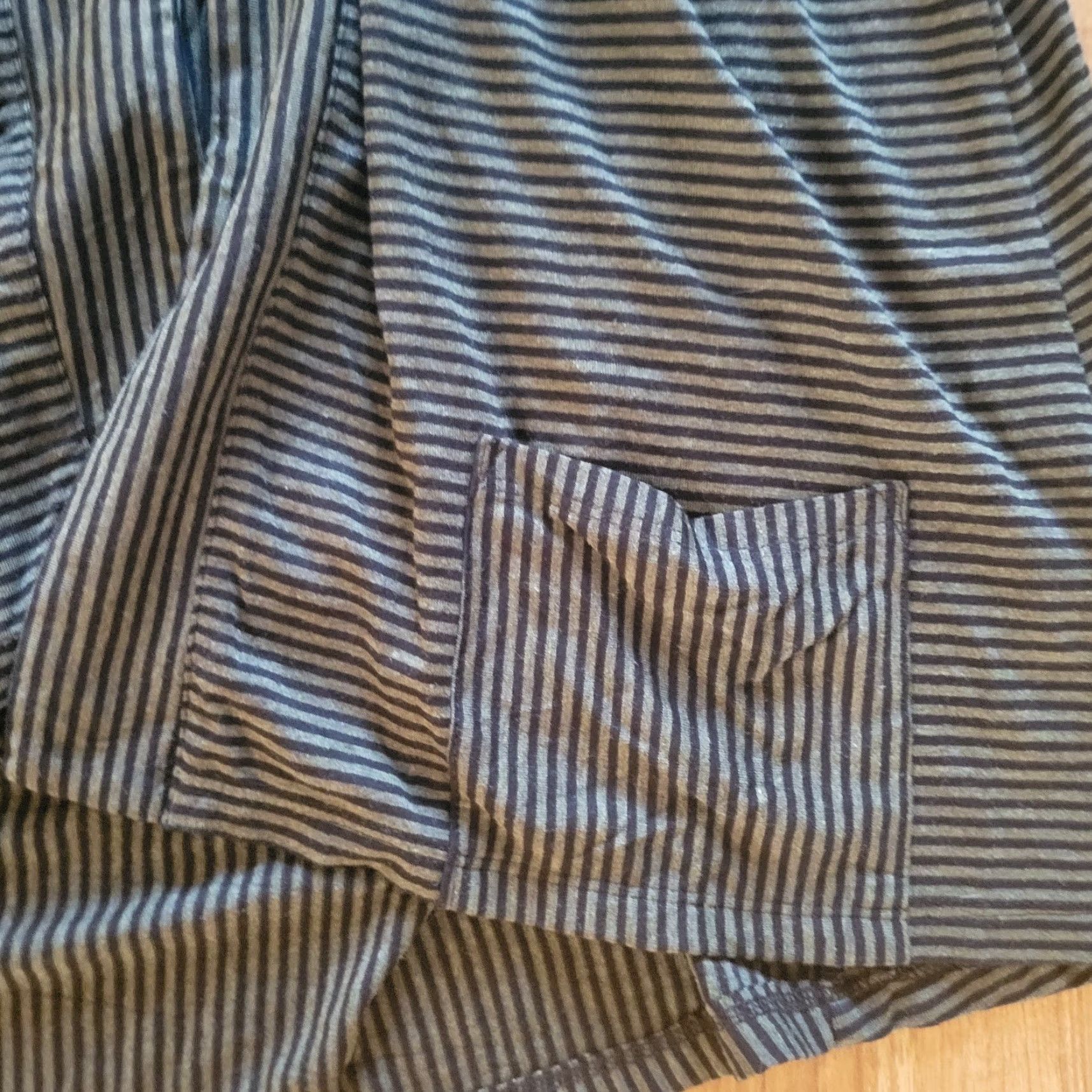 Habitat Habitat Cardigan Top Shirt Womens Large Green Black Striped Open Front Everyday Size L / US 10 / IT 46 - 6 Thumbnail