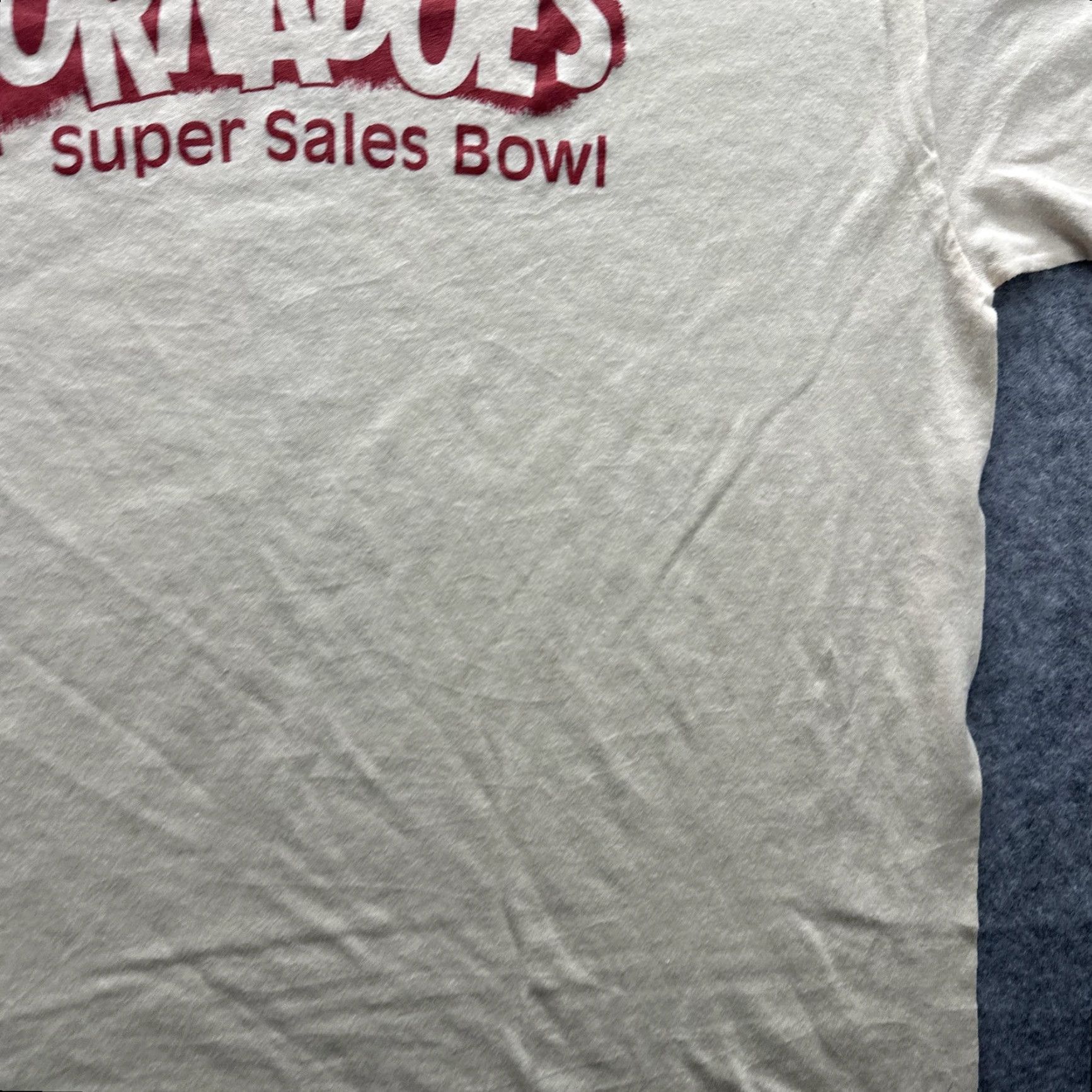 TEE JAYS VINTAGE Ohio Valley Tornadoes Graphic Shirt Mens XL Beige 80s Super Valu SS Crew Neck Graphic Print Sports Tee Jays Tee Shirts Size US XL / EU 56 / 4 - 6 Thumbnail