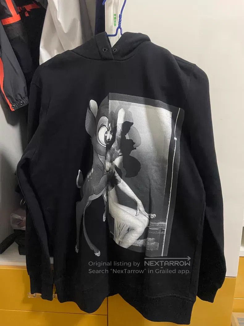 Givenchy Givenchy Black and White Fawn Print Hoodie Size US S / EU 44-46 / 1 - 1 Thumbnail