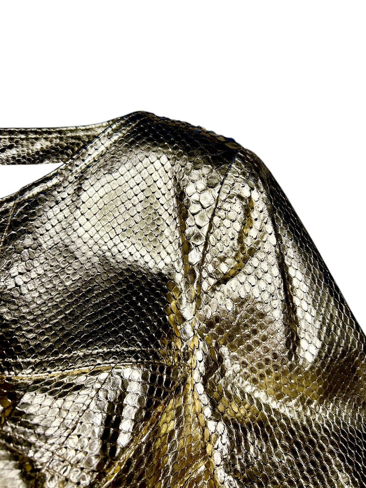 S/S 04 Gold Python Leather Jacket