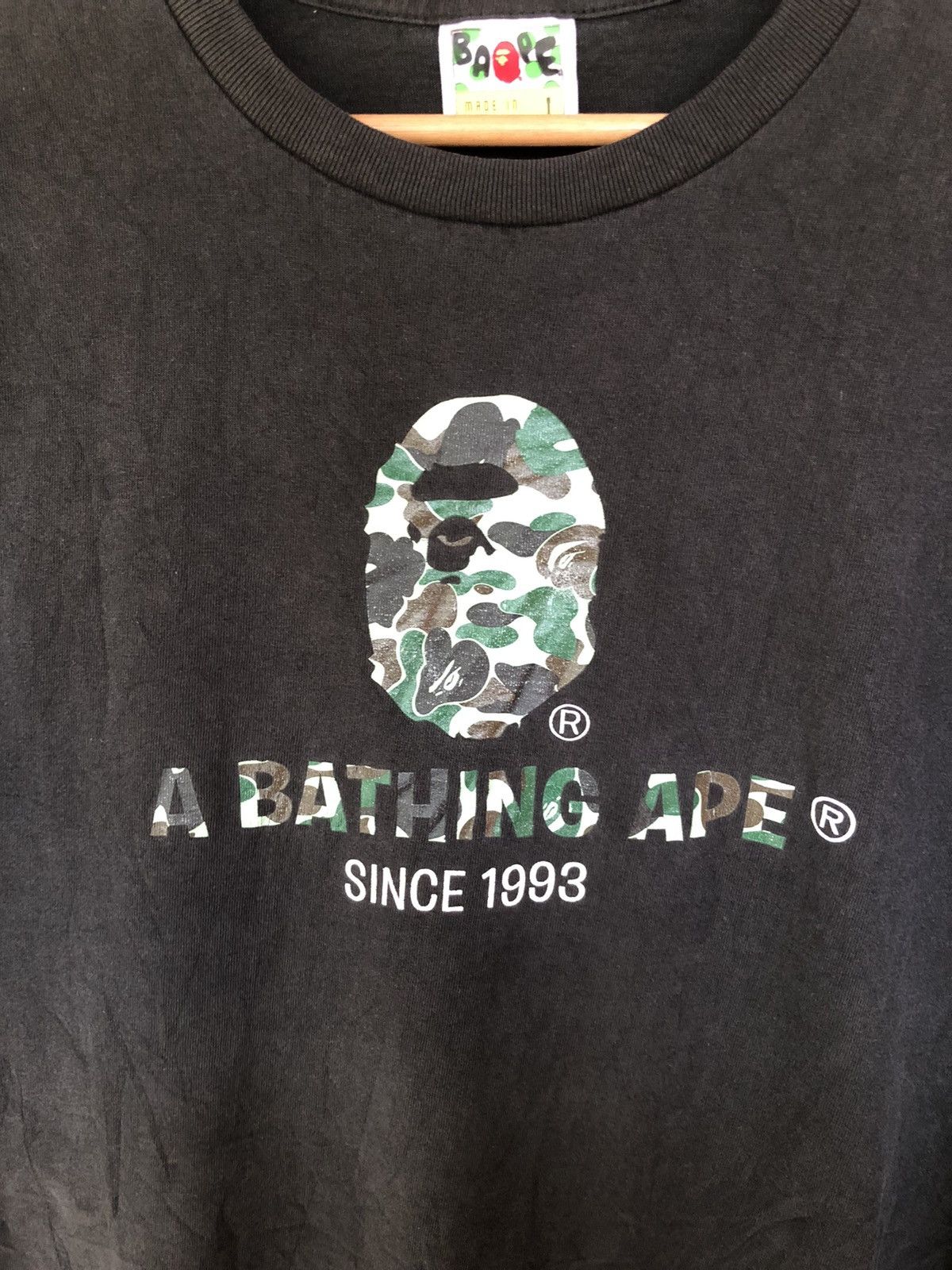 Bape Vintage A Bathing Ape Single Stich Shirt Tee Rare Size US L / EU 52-54 / 3 - 4 Thumbnail