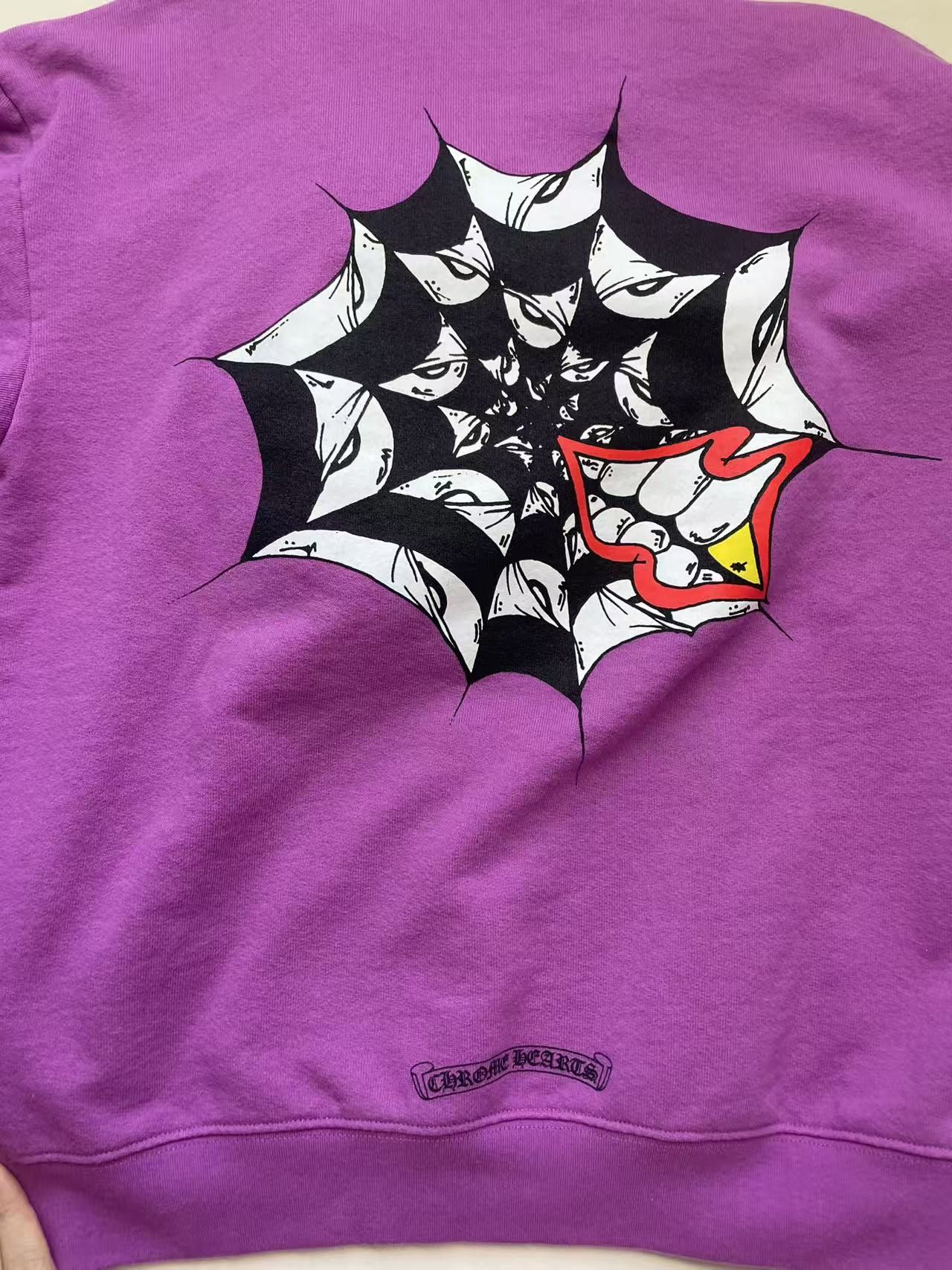 Chrome Hearts Chrome Hearts Matty Boy Spider Web Purple Hoodie Size L / US 10 / IT 46 - 3 Thumbnail