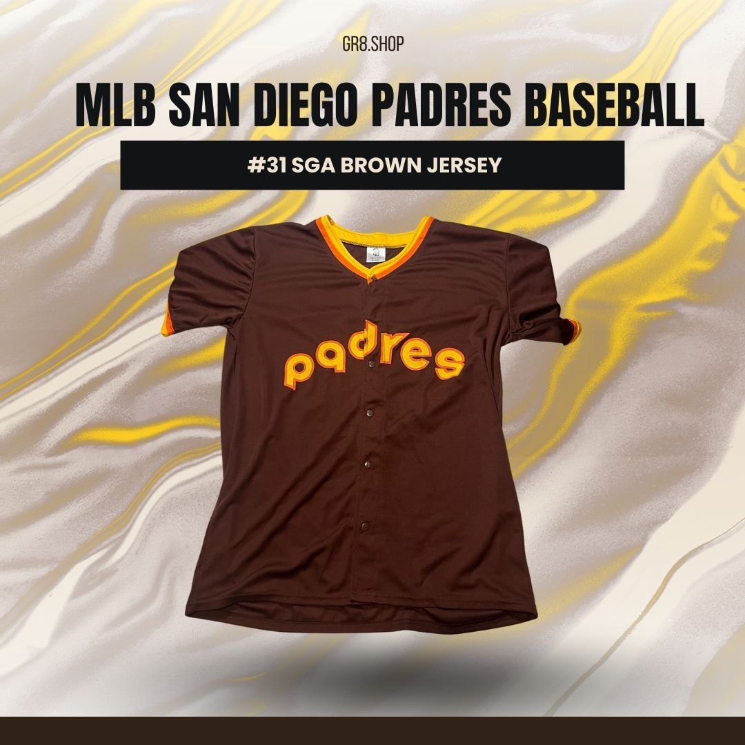 Other MLB San Diego Padres #31 Whitson Brown Baseball Jersey Butto Size US XL / EU 56 / 4 - 1 Thumbnail