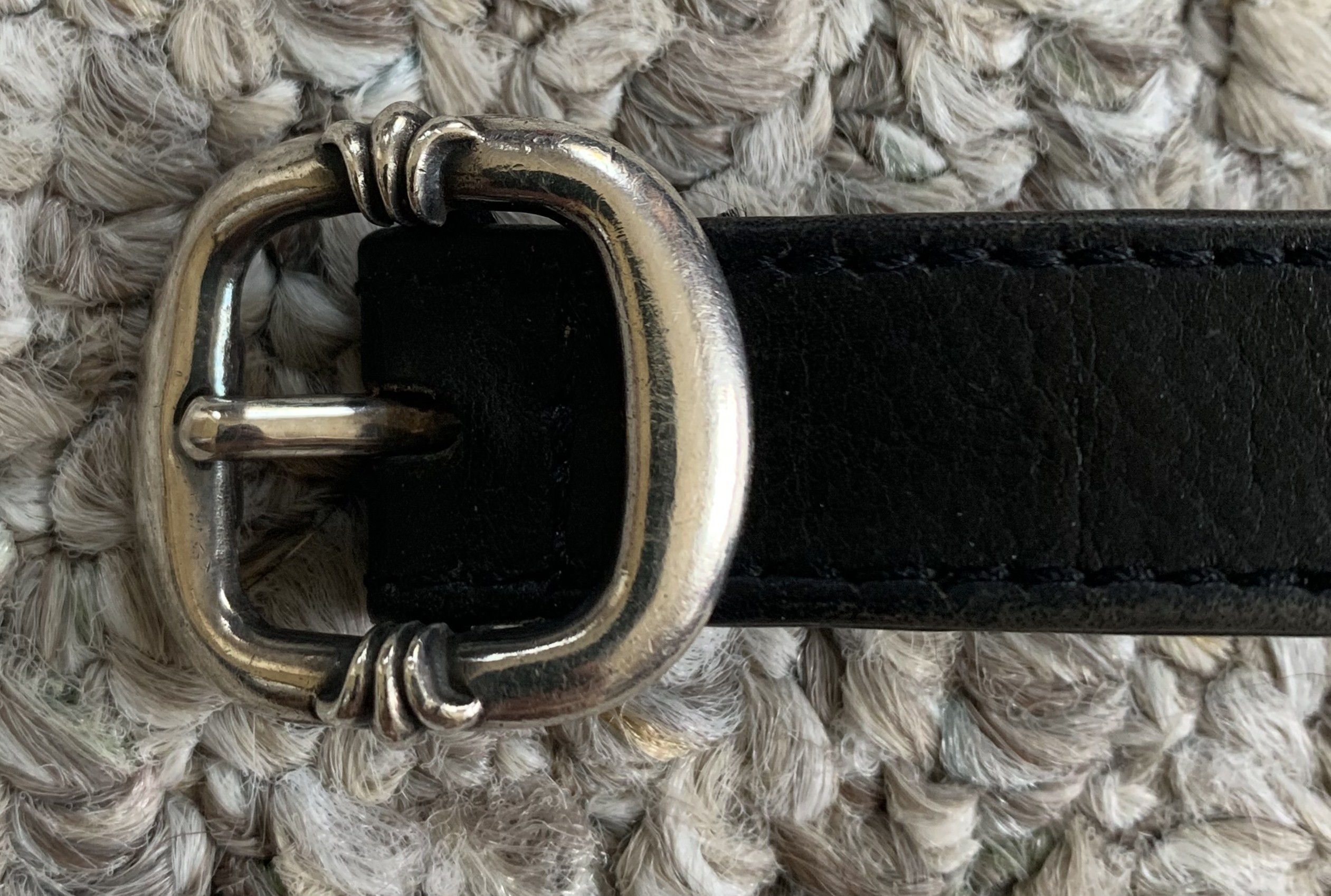 Chrome Hearts Chrome Hearts Silver Cross Leather Bracelet Size ONE SIZE - 4 Thumbnail