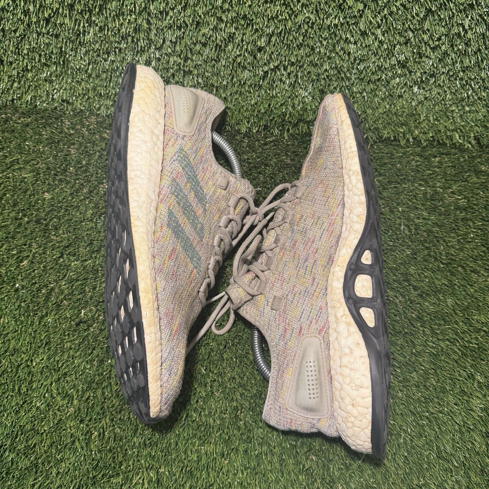 Adidas Size 9 - adidas PureBoost Silver Multi Color Size US 9 / EU 42 - 4 Thumbnail