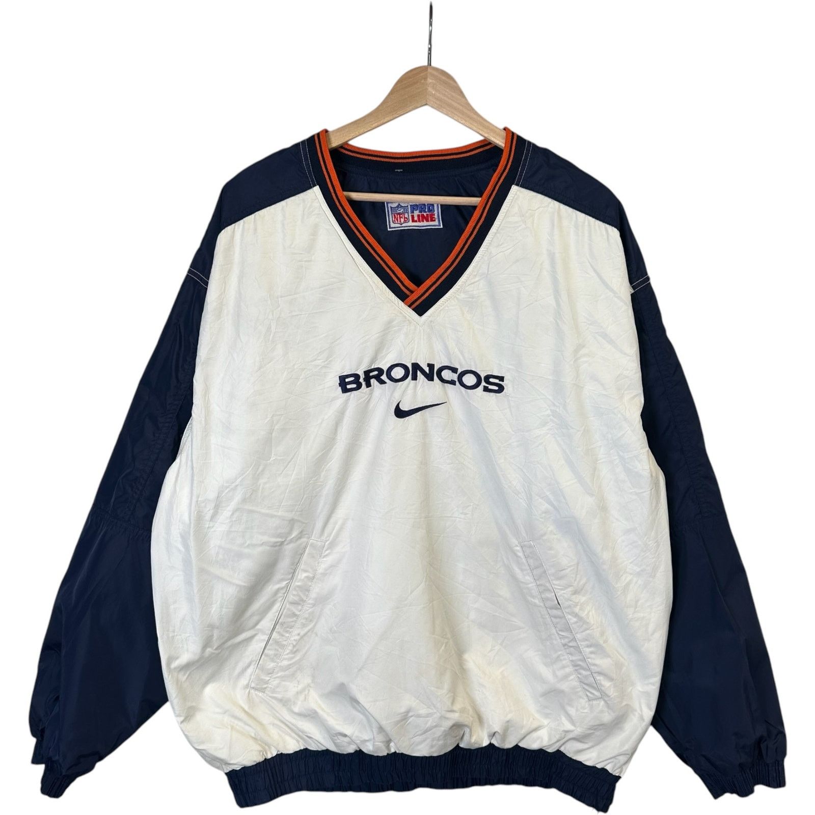 Nike Vintage Nike Denver Broncos Reversible Pullover Windbreaker Size US L / EU 52-54 / 3 - 1 Thumbnail