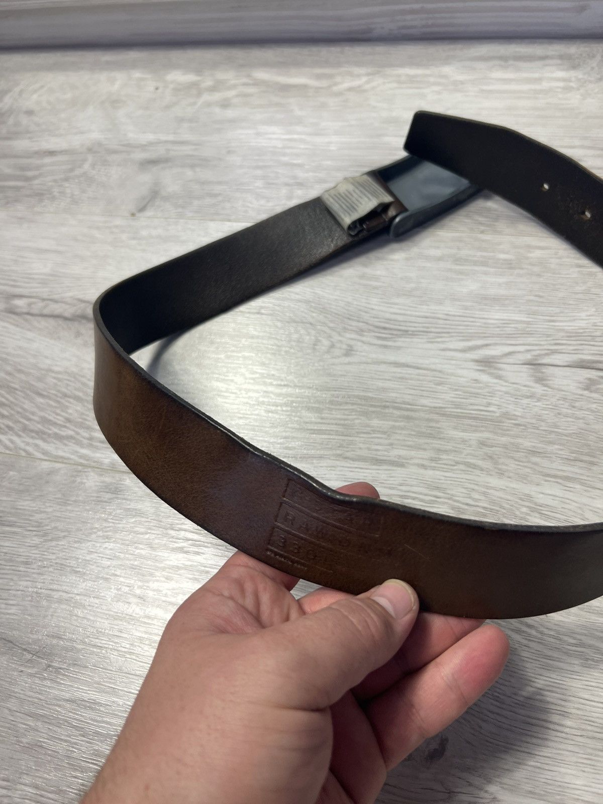 G-Star Vintage G-Star RAW Leather Brown Belt Size ONE SIZE - 6 Thumbnail