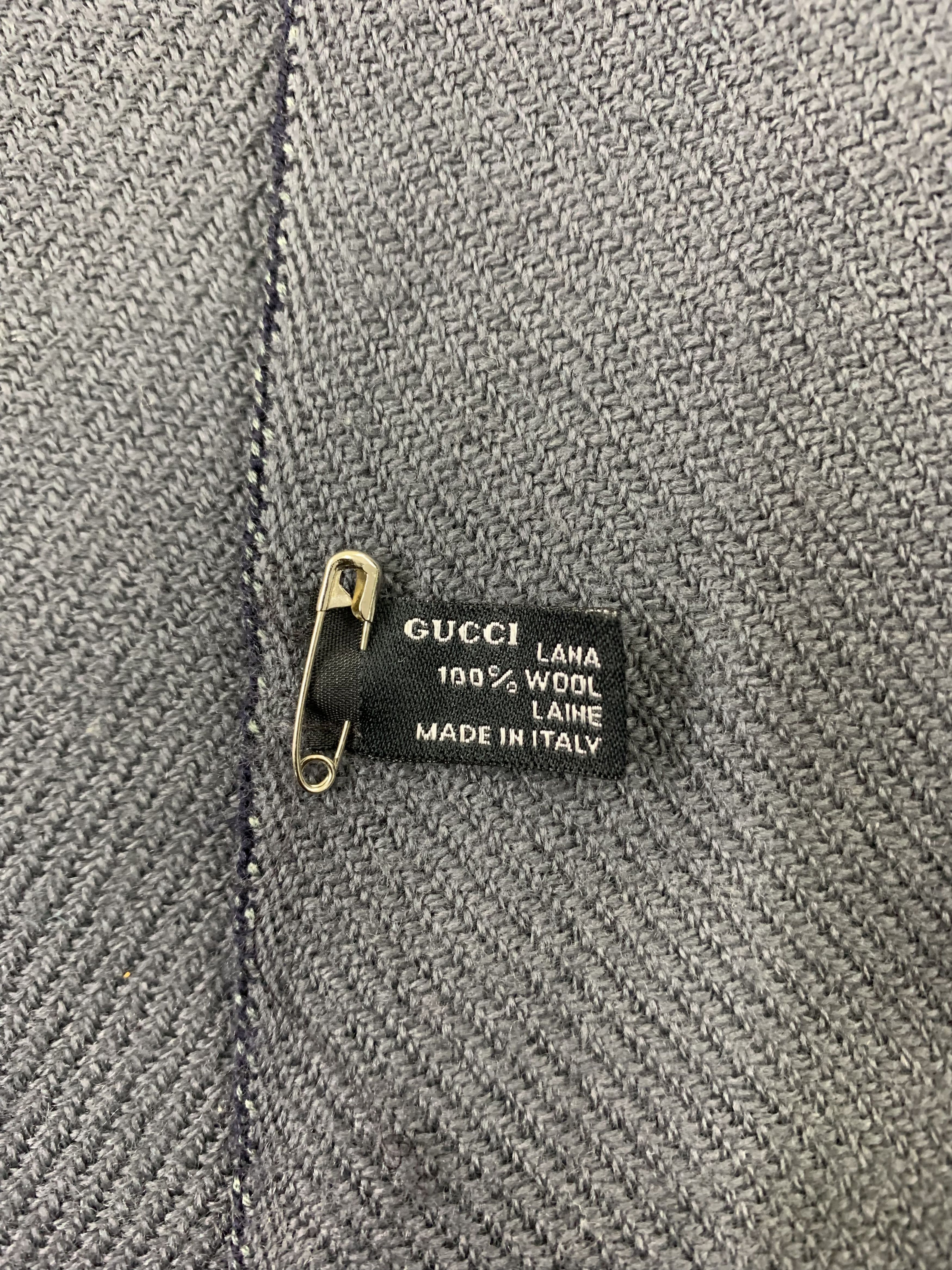 Gucci Gucci Scarf Wool Muffler Neck Wrap BL9313 Size ONE SIZE - 9 Thumbnail