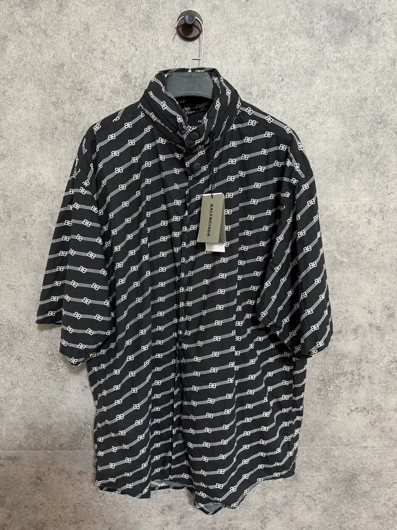 Balenciaga Balenciaga logo print short sleeve jacket - dmc Size US XS / EU 42 / 0 - 1 Thumbnail