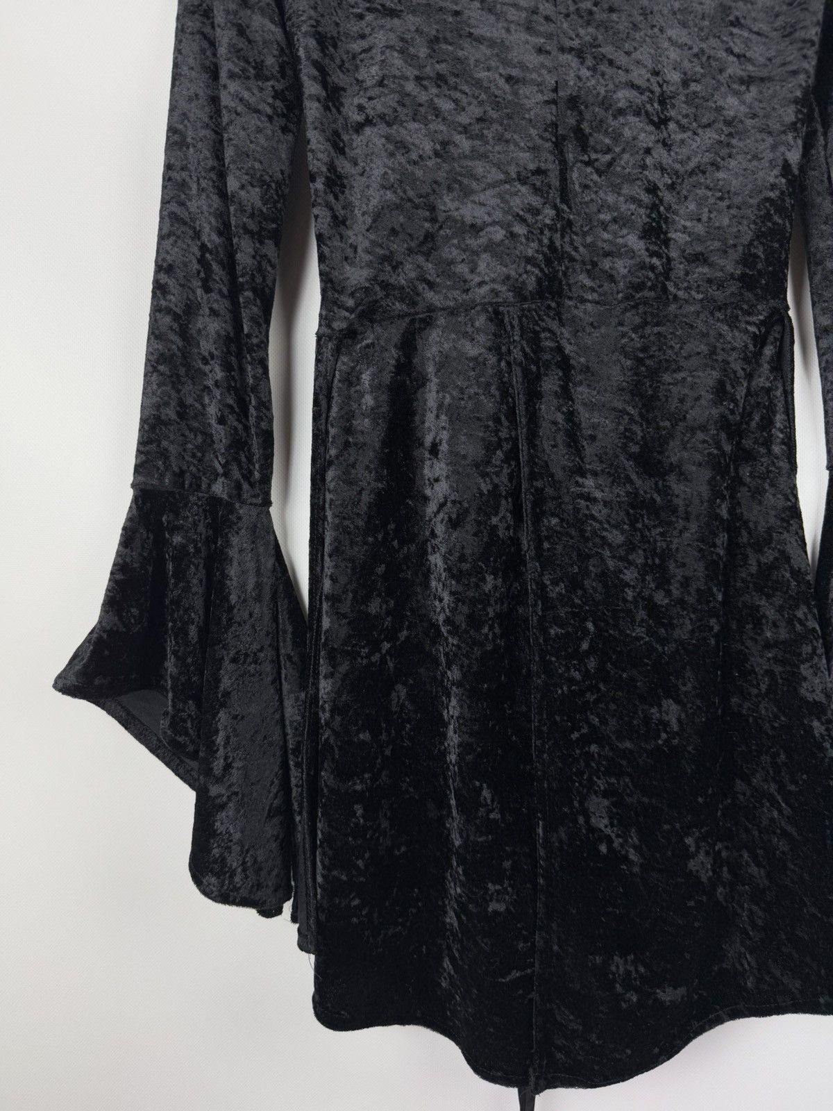 Lip Service Lip Service Gothic Witch Punk Velour Bell Sleeve Tunic Dress Size S / US 4 / IT 40 - 18 Thumbnail