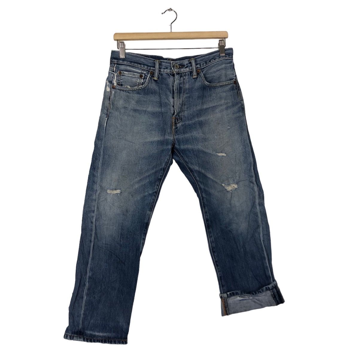 Levi's 🔥90’s Vintage Levi’s Distressed Denim Jeans Size US 31 - 9 Thumbnail