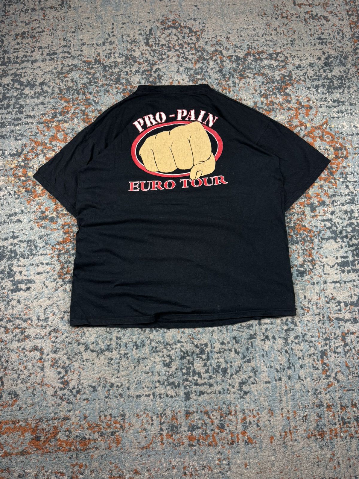 Band Tees Vintage 90s Pro-Pain round 6 euro tour graphic band tee Size US XL / EU 56 / 4 - 2 Thumbnail