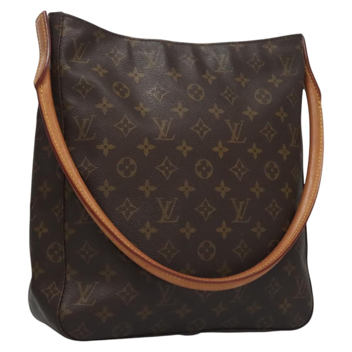 Looping Gm Brown Canvas Shoulder Bag (Pre-Owned)