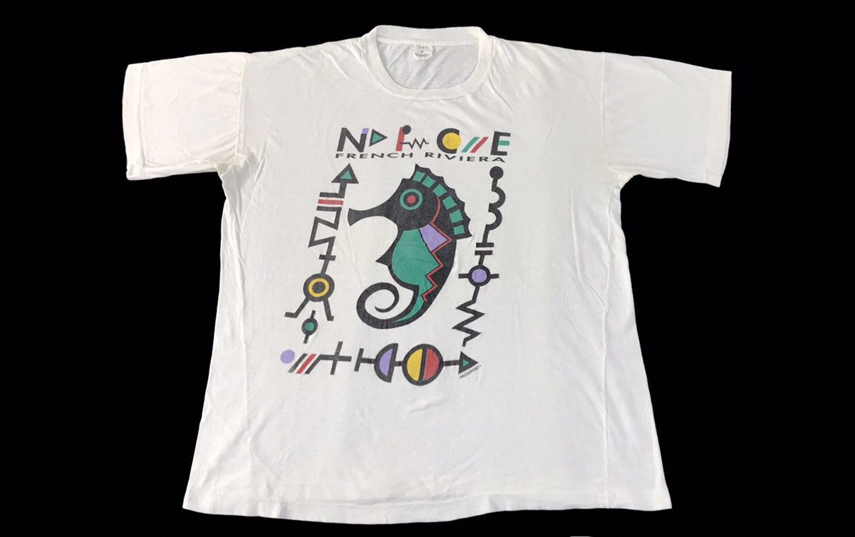 Band Tees 80s 90s Tnt French Riviera Mancera Tourist Tee Size L / US 10 / IT 46 - 1 Thumbnail
