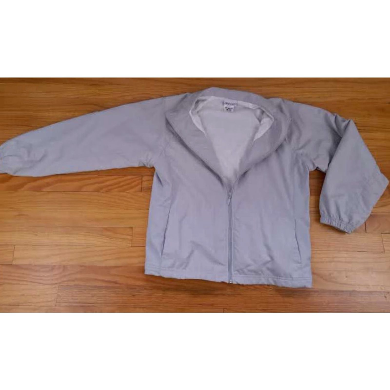 Reebok Reebok Woman Lightweight Full Zip Tennis Jacket Large Grey Size L / US 10 / IT 46 - 4 Thumbnail