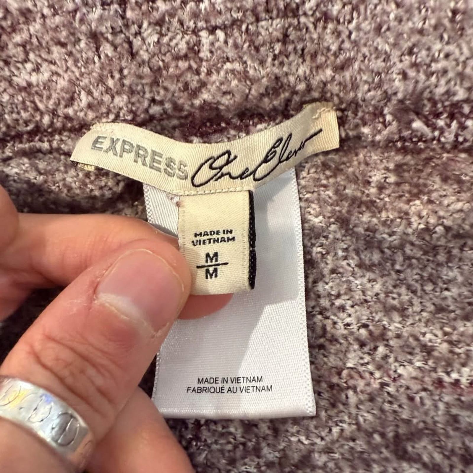 Express Express Cozy Chenille Leggings Womens Medium Joggers Fuzzy Size 30" / US 8 / IT 44 - 4 Thumbnail