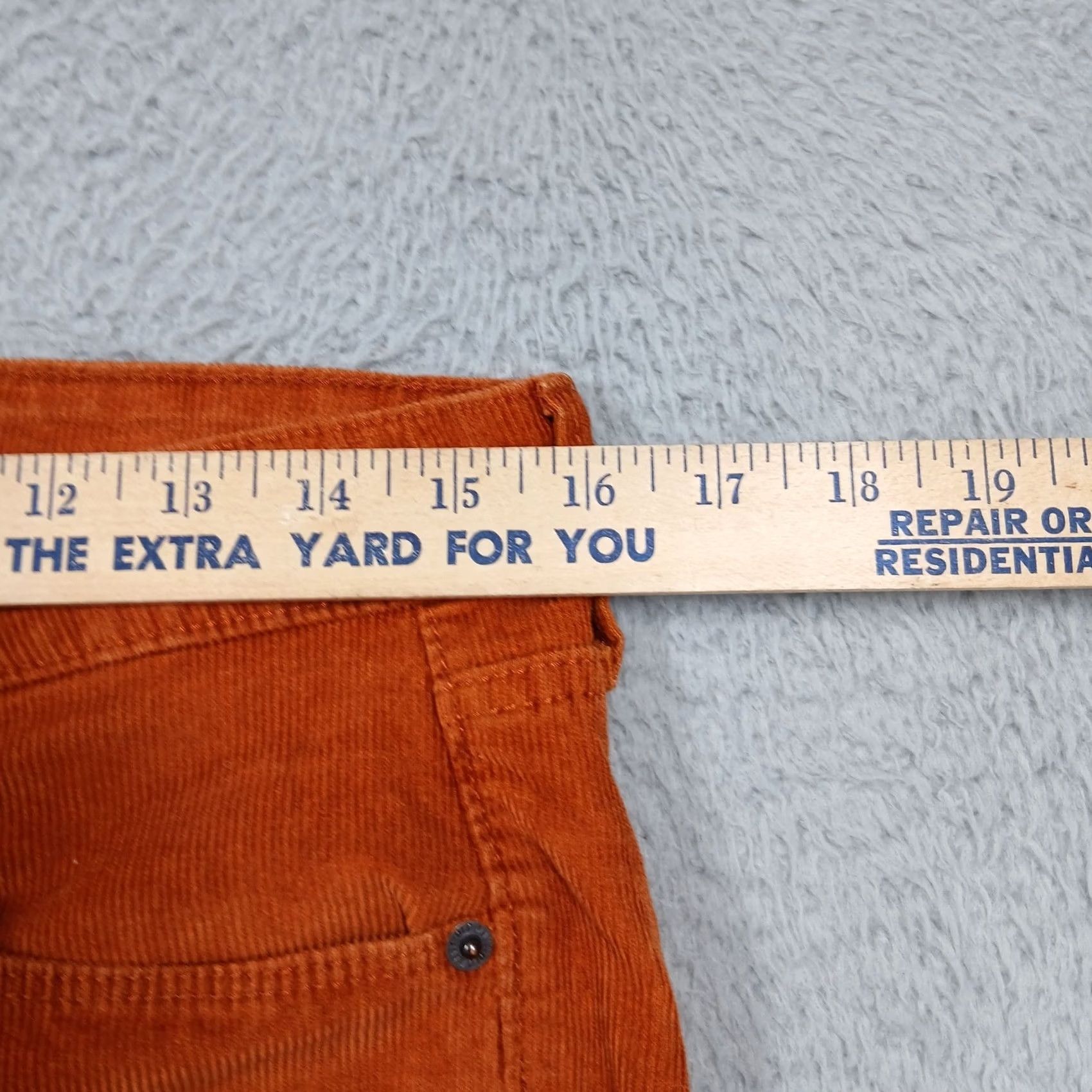 Old Navy Old Navy Rockstar Pants Size 12 Orange High Rise Super Skinny Corduroy Women's Size 34" / US 12 / IT 48 - 5 Thumbnail