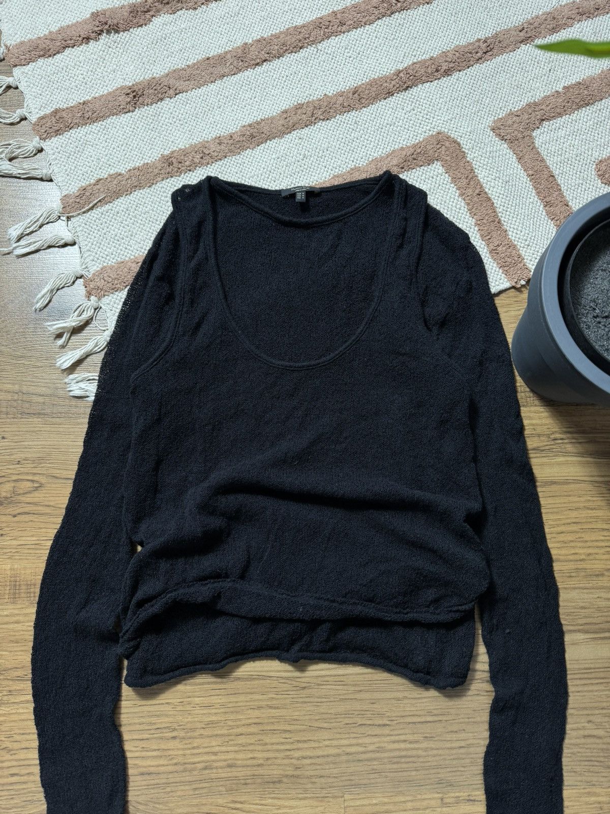 Massimo Dutti MASSIMO DUTTI MESH DOUBLE TANK TOP & LONGSLEEVE Size M / US 6-8 / IT 42-44 - 2 Thumbnail