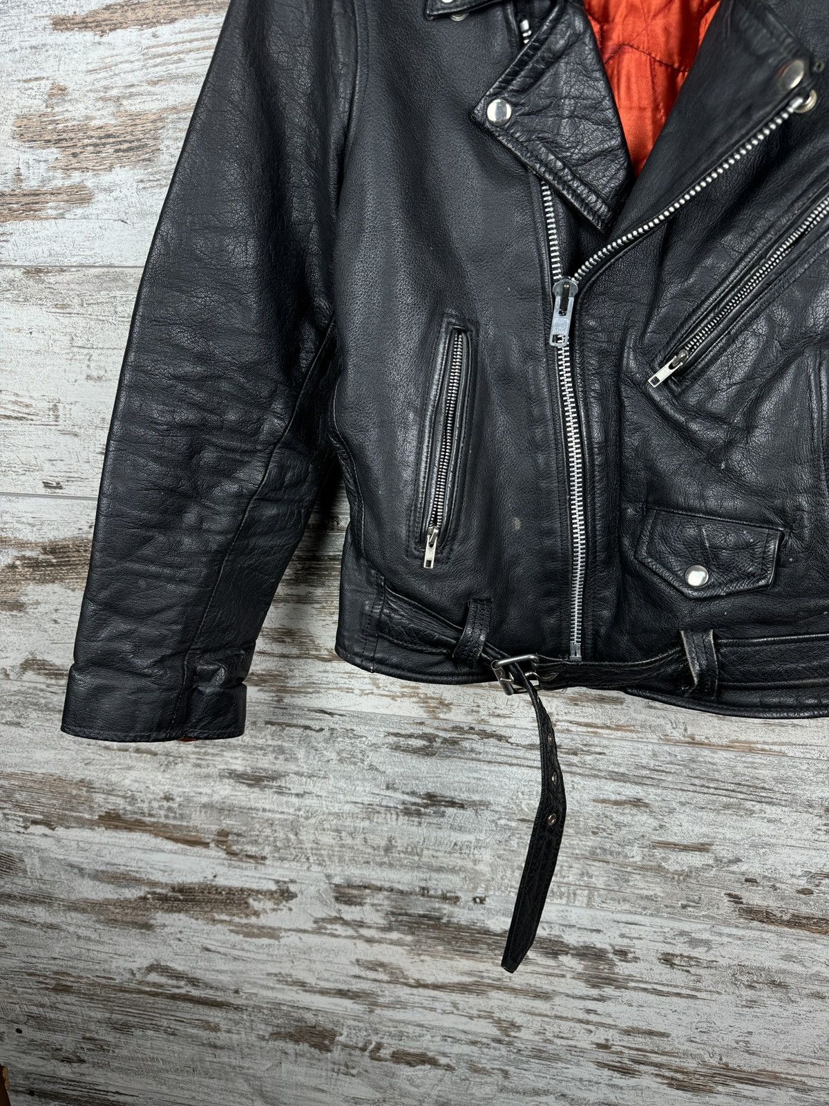 Harley Davidson Womens Harley Davidson Style Leather Jacket Racing rare Size XS / US 0-2 / IT 36-38 - 8 Thumbnail