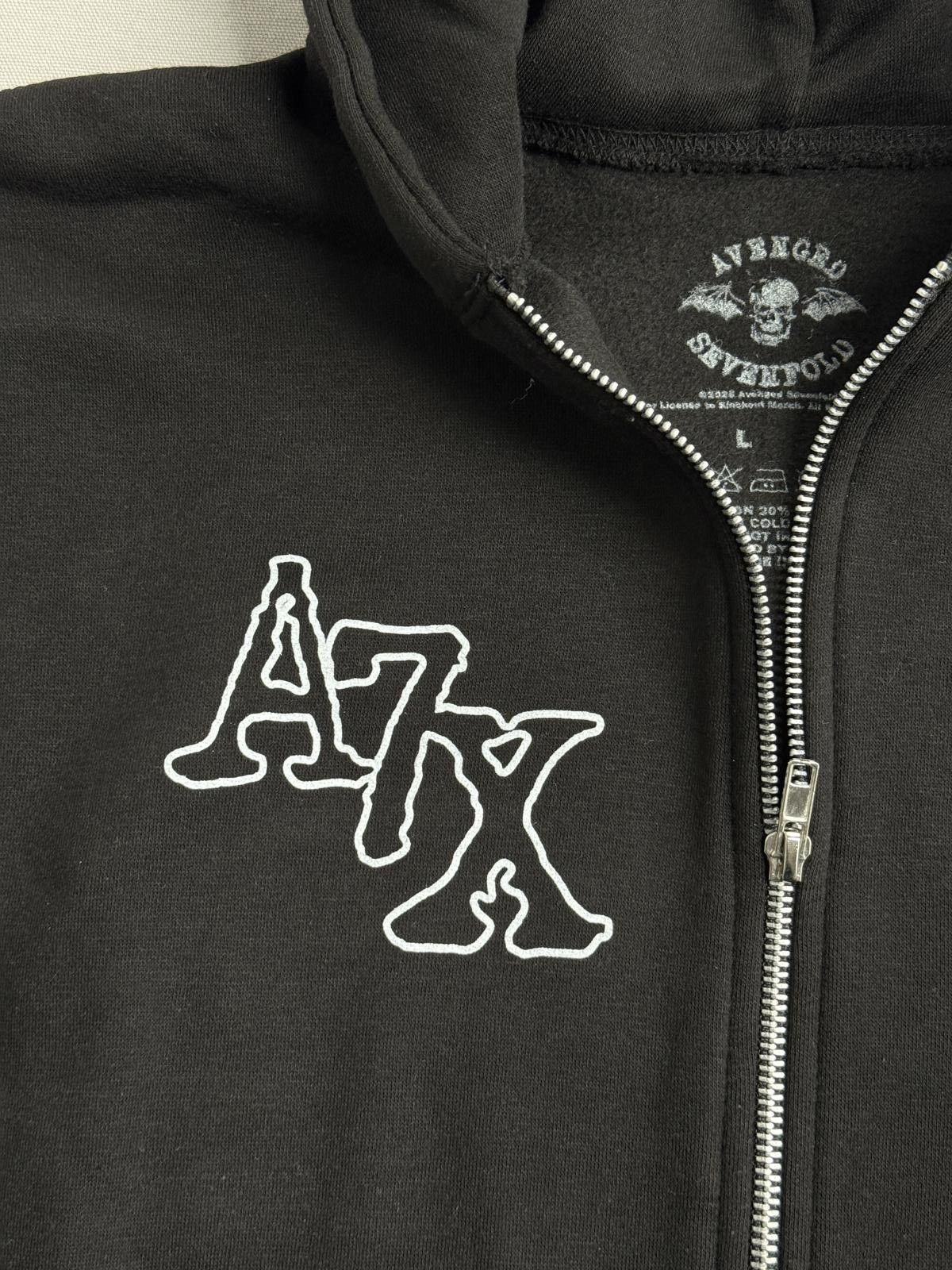 Other Avenged Sevenfold Zip Up Hoodie - A7X Skull Bat Wings - L Size US L / EU 52-54 / 3 - 4 Thumbnail